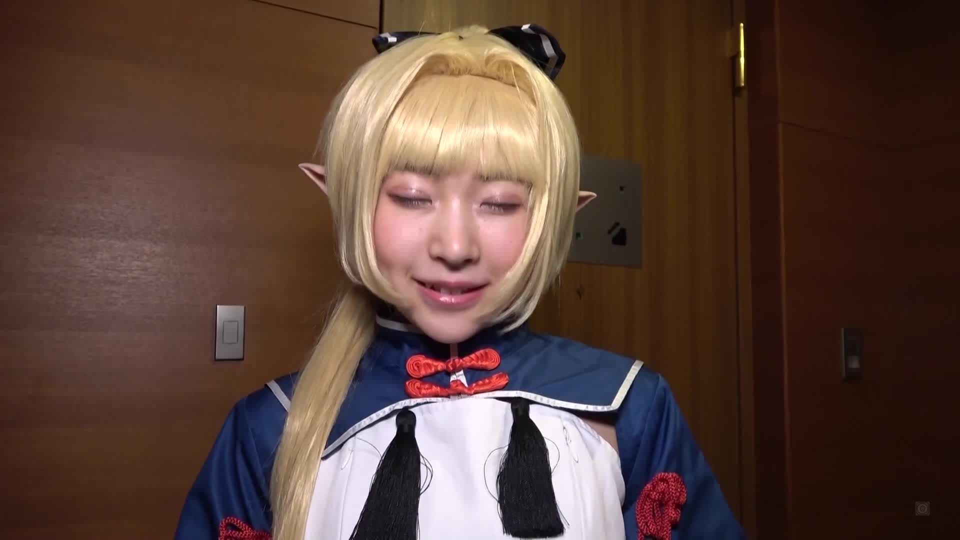 Real creampie 5P big gangbang! 146cm minimum beautiful girl cosplayer Hikaru (21) who ejaculates 16 times in total - part 1 thumbnail